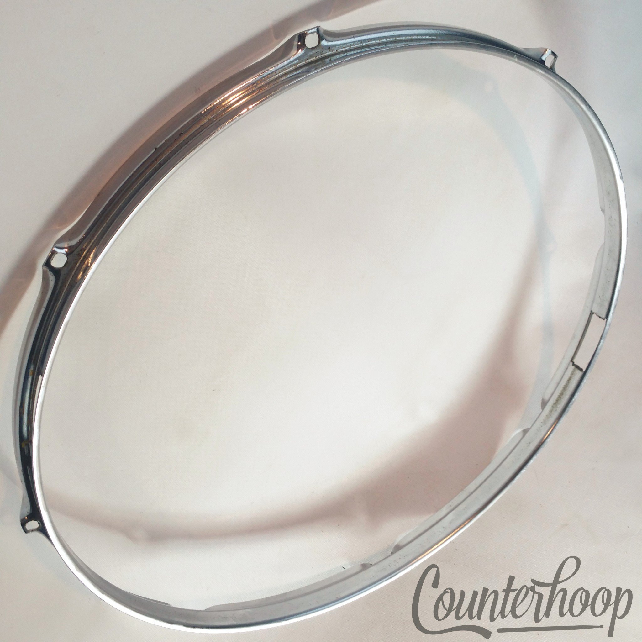 Rogers 16" Marching Snare/Tom Drum Resonant/Batter Rim/Hoop 8-Lug 60s Powertone — main photograph