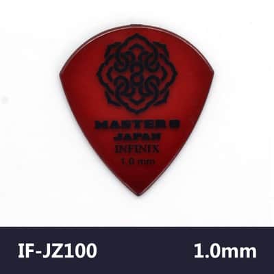 MASTER 8 JAPAN INFINIX Jazz Type 1.0mm Guitar Pick – Clear Red