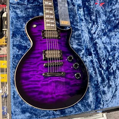 ESP Eclipse USA, Dark Purple Sunburst with Hardshell Case, 2026 image 3