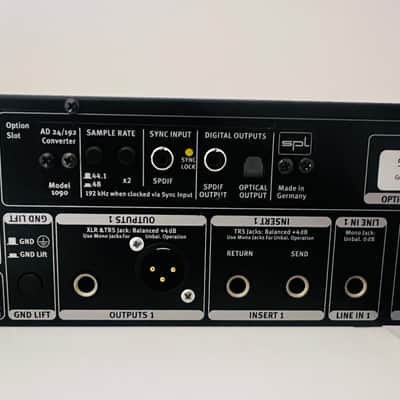 SPL 2485 Goldmike MkII Microphone Preamp with AD 24/192 Converter Card Bild 4