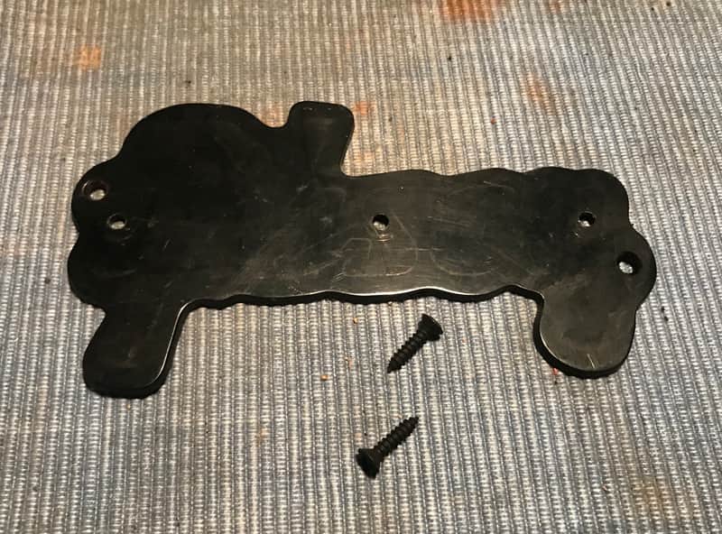 Gibson Falcon Amp Logo Badge Plate 1963-64 Black image 1