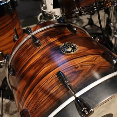 Masters Of Maple Neo Classic kit exotic Santos Rosewood 12-16-22 DW brackets and legs image 7