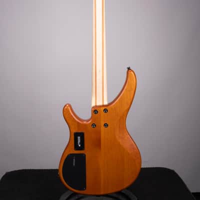 Yamaha TRBX604FM 4-string Bass Guitar - Matte Amber image 4