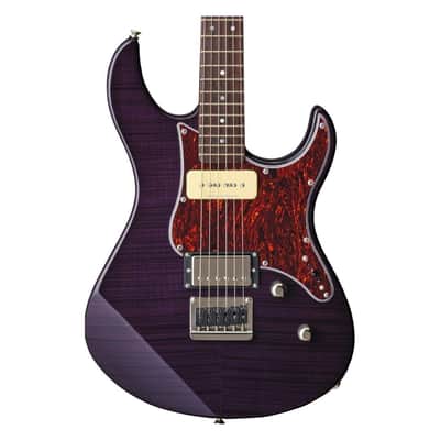 Yamaha Pacifica 6-String Right-Handed Electric Guitar with Solid Alder Body, Rosewood Fingerboard, Flamed Maple Top, and Maple Neck with Tinted Finish (Translucent Purple) image 5