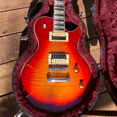 Godin Summit Classic Supreme LTD 2020 Cherry Burst Killer Flame, Pro Set, El Rayo Pickups, A Rocker! image 3