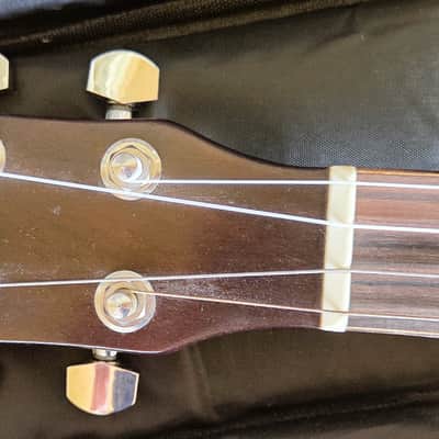 Handmade Bruce Wei BW-LUG19 Bass Ukulele / Baritone Uke Koa Solid Wood Artisan UG19 w Case Upgraded image 6