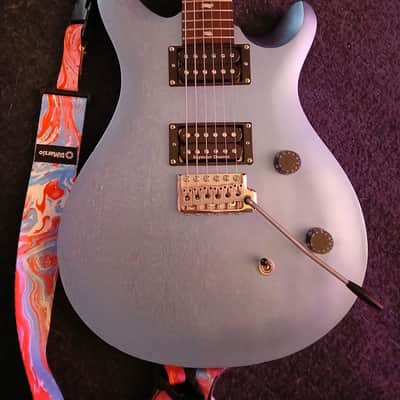 PRS SE CE 24 Standard Satin UPGRADED W DUNCAN DISTORTION Ice Blue Metallic image 1