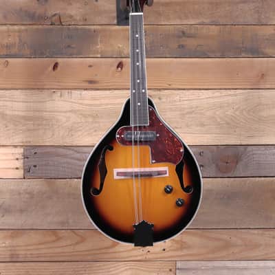 Ibanez M510E Electronic A-Style Mandolin Brown Sunburst High Gloss image 4