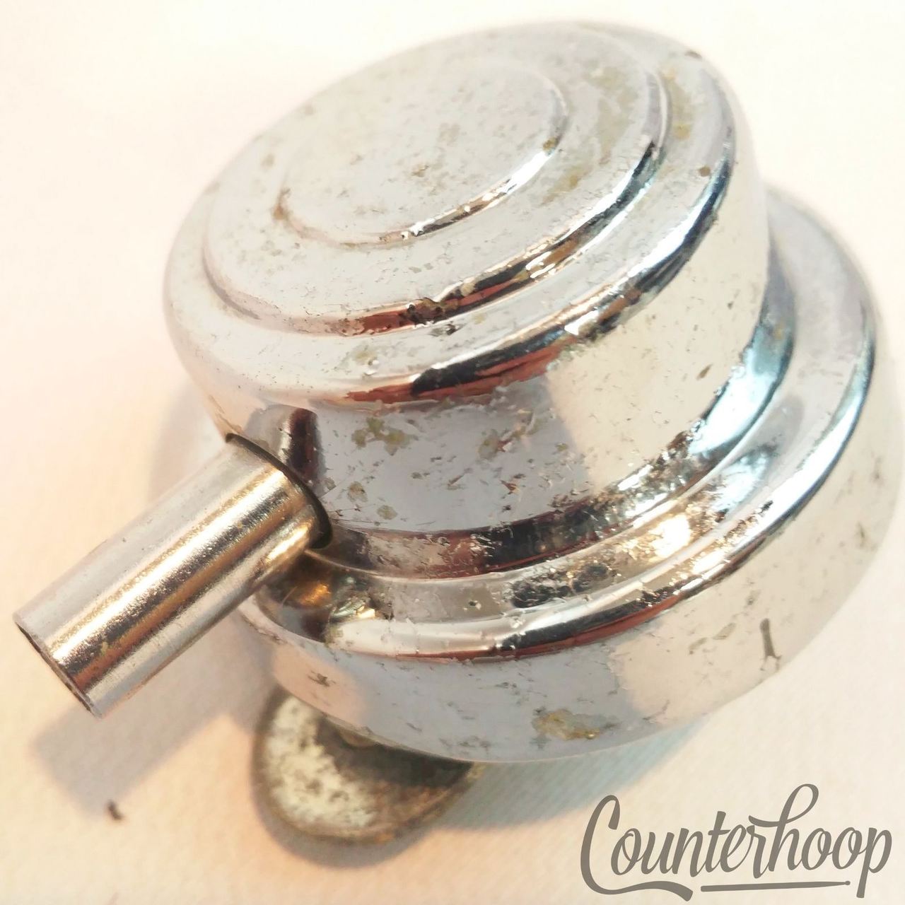 Camco 60s Oaklawn Bass/Tom/Snare Drum Turret Lug Chrome Vintage USA Aristocrat* — main photograph