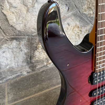 Yamaha Pacifica 821DX - Flamed Purple, 24 Frets, Floyd Rose, Good Condition + Video Demo image 6