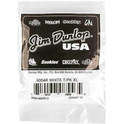 Dunlop 9004R 9004R Onglet de pouce blanc XL, sachet de 12 image 1
