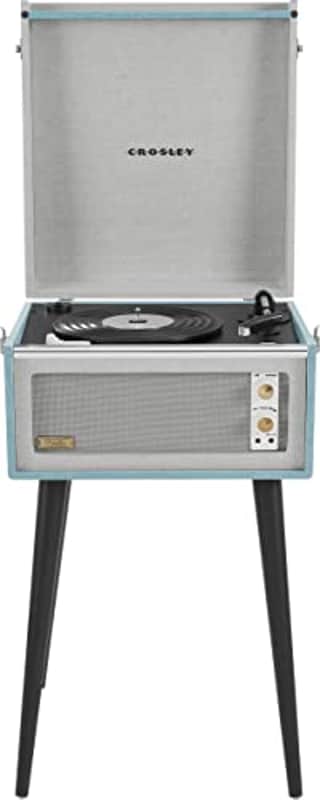 Crosley CR6233F-TN Dansette Bermuda Bluetooth in/Out Portable Vinyl Record Player Turntable with Aux-in, Tourmaline (Open Box) image 1