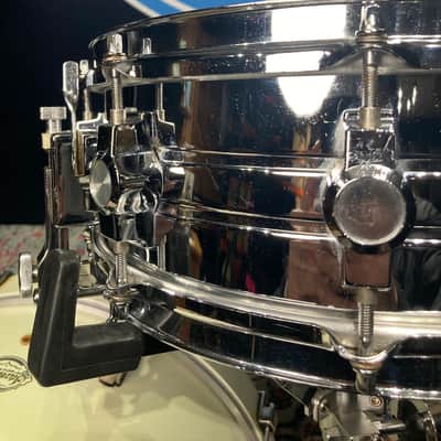 CB-700 - 5x14" Snare Drum 10-Lug Parallel Throw Off Chrome 1980's image 3