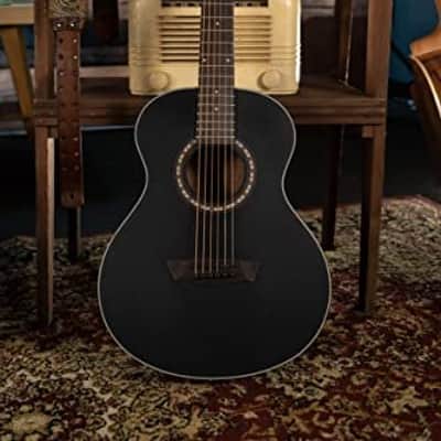 Washburn G-Mini 5 Apprentice Series 7/8 Size Acoustic Guitar, Black Matte (AGM5BMK-A-U) image 7