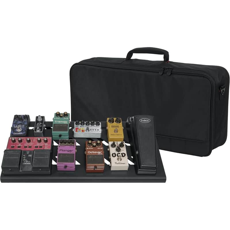 Gator Cases GPB-BAK-1 Large Aluminum Pedal Board with Carry Bag (Black) image 1