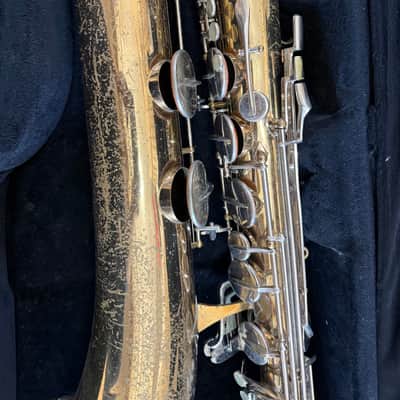 Selmer brand Baritone saxophone with case, USA image 3