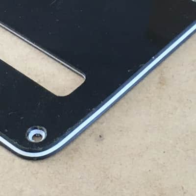 Vintage Fender 78 Reissue Aged Relic Back Plate Tremolo Cover Black Strat Guitar image 4