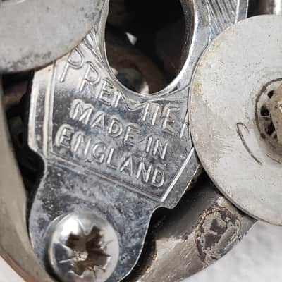 Premier Bass Drum Spur Mounts 1960s-1970s - #2…Chrome image 3