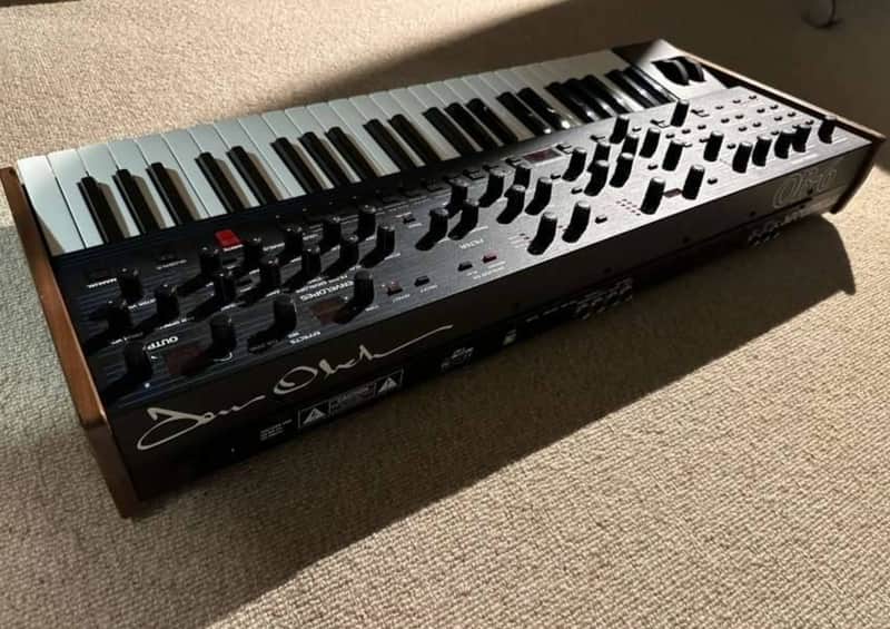 Sequential OB-6 + Nord Gigbag & Dust Cover // 49-Key 6-Voice Polyphonic Synthesizer 2018 - Present - Black with Wood Sides image 1