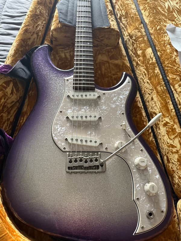 Novo Custom Idris S3 w/ Fralin Vintage Hots – Purple Stranger Burst Sparkle image 1