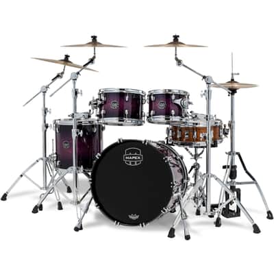 Mapex SR504XZ Saturn VI Royal Purple Burst - Drum Shell Set image 2