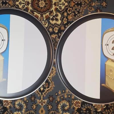 Neil Peart POWER WINDOWS 22” 1 & 2 Bass Drum Head Collectible & BONUS !!! image 1