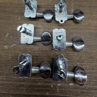 DiMarzio Lo Mass 6 on a Side Tuners Vintage Size Yngwie Malmsteen 80s - Chrome image 8