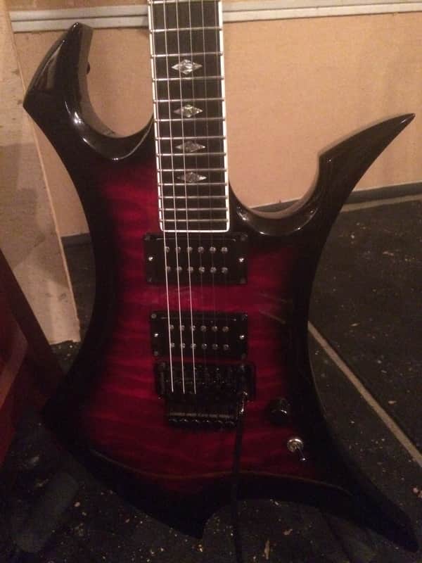 BC Rich Ignitor USA Custom Shop 2013/14? Black/Red Burst image 1