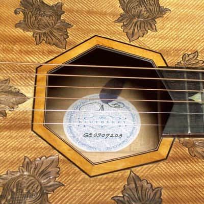 Blueberry Handmade Acoustic Guitar Grand Concert image 4