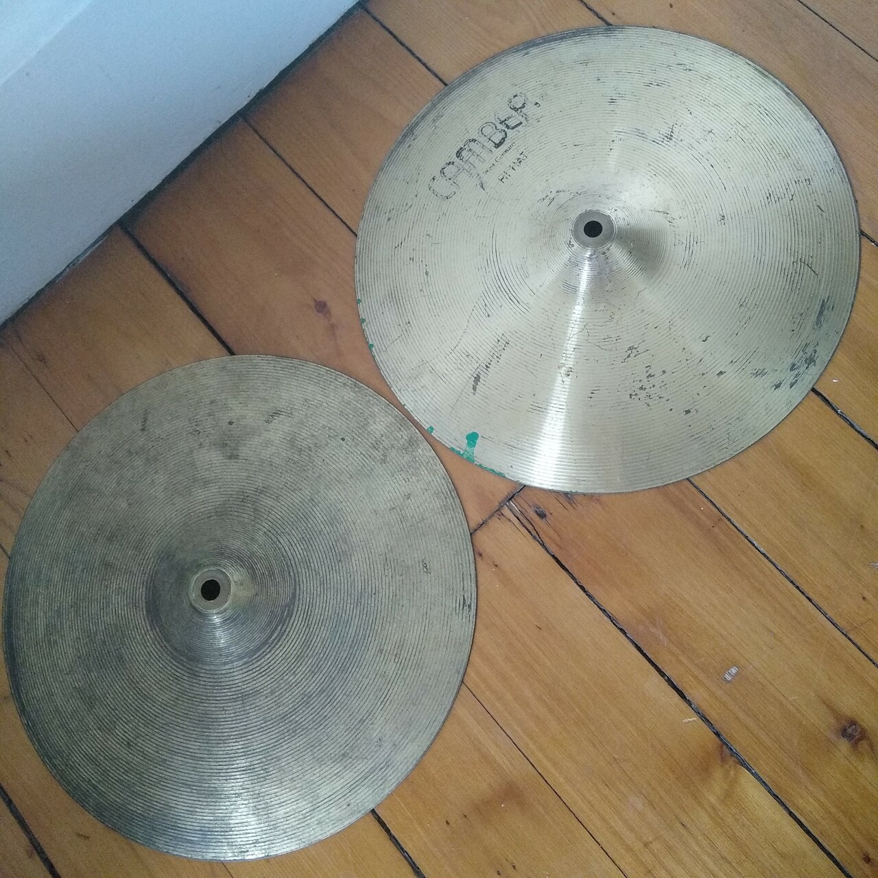 Camber 14" Hi-Hats West Germany Vintage 70s Cymbals Set — main photograph