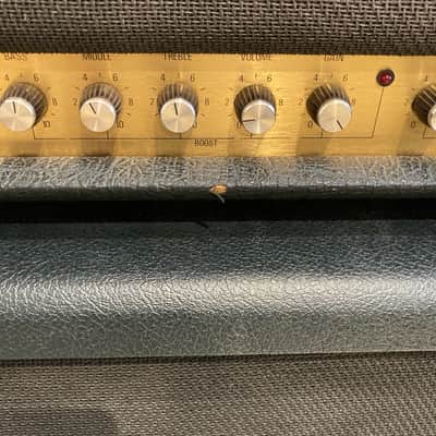 Marshall JCM 800 Lead Series Model 2210 100-Watt Master Volume Head with Reverb 1980s - Black image 2