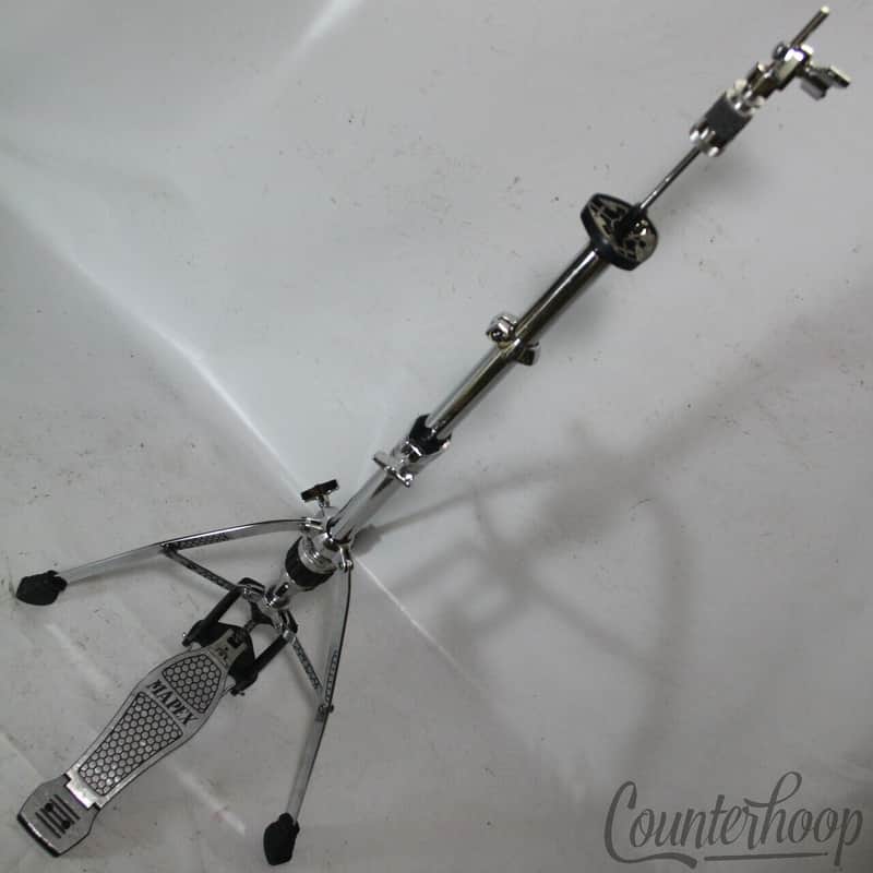 *Mapex Hi-Hat Cymbal Stand Chrome Single-Brace Tripod Foot Pedal +Clutch image 1