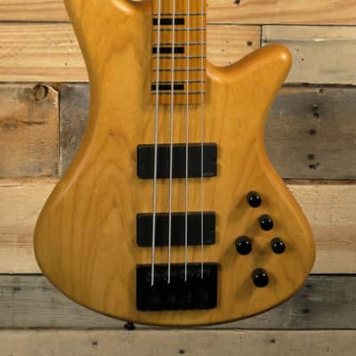 Schecter Stiletto-4 Session 4-String Bass Guitar Aged Natural Satin "Excellent Condition" image 2