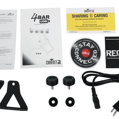 Chauvet DJ 4BAR ILS Wash Lighting System w/(4) Par Lights+Tripod+Footswitch+Bag image 10