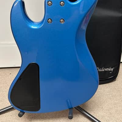 Sadowsky MetroExpress 21 Fret Vintage M/J Bass 5 String Maple Fretboard - Ocean Blue Metallic image 4