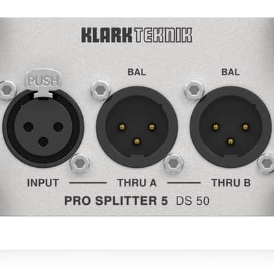 Klark Teknik DS 50 Pro Splitter 5 Passive 1-In/5-Out Signal Splitter with Extended Dynamic Range image 1