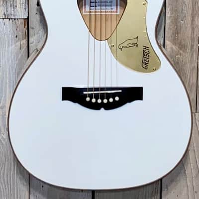 2021 Gretsch Guitars G5021WPE Rancher Penguin Parlor Acoustic/Electric White, Support Indie Music ! image 4