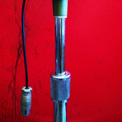 Vintage 1950's Shure 510C controlled reluctance microphone High Z w Atlas DS7 stand 410 510 prop display repair image 9