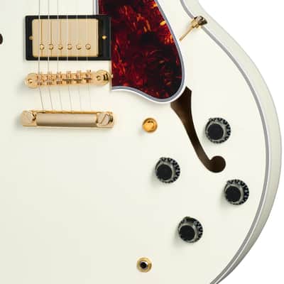 Epiphone 1959 ES-355 Classic White avec étui rigide image 5