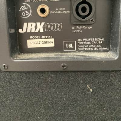 JBL JRX100 Series JRX115 15" 250 Watt PA Speaker, Excellent Condition image 4