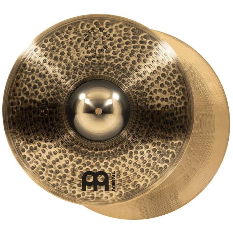 Meinl Pure Alloy Custom Medium Thin Hi Hat Cymbals 15" image 1