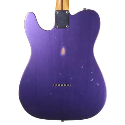 Fender Ltd Ed Vintera Road Worn 50s Telecaster Electric Guitar, Faded Metallic Purple image 8