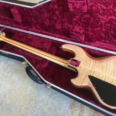 Wal MK2 2012 Flame Maple 4 string bass guitar image 2