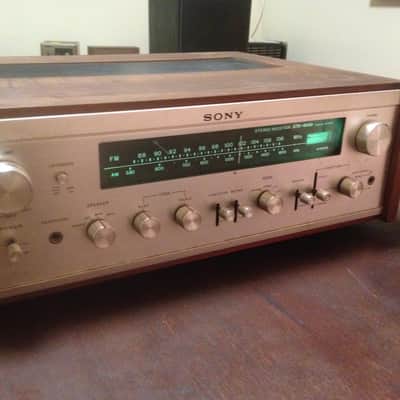 Sony STR-6050 Stereo Amp Receiver PHONO Wood Case + Lit Silver Panel EUC image 2