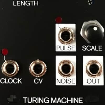 Music Machine Modular Turing Machine MK2 voltages, volts, and pulses. 2023 Black image 1