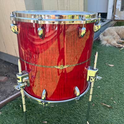 Tama Star Maple - Red Raspberry Curly Maple Bop Kit w/Matching Snare image 5