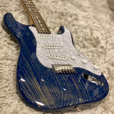 Tokai Japan AST-132 IB/R Goldstar Sound Limited Edition in Indigo Blue Gold Dust with Rosewood FB image 1