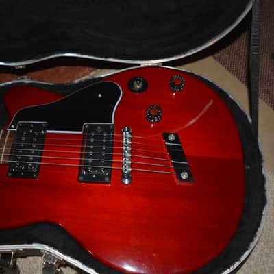 DeArmond M-65, in Red w/New Nickel Dunlop Straploks, a New Black pickguard, New Skull knobs & Nice SKB HSC image 13