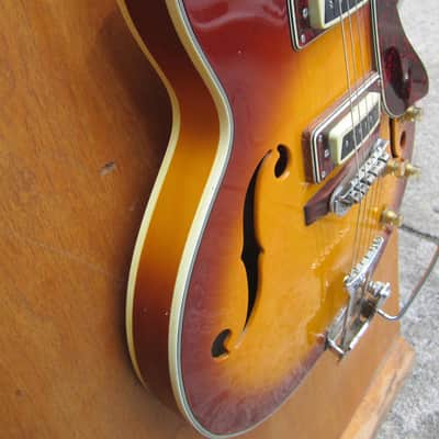 Aria Diamond / Conrad 1202T Hollowbody 1967 Sunburst image 7