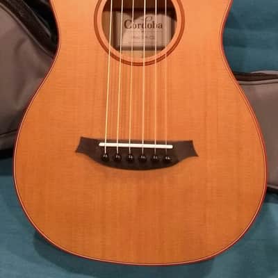 Cordoba Mini SM-CE Nylon Acoustic-Electric -- solid Cedar/Spalted Maple -- w/ Cordoba bag image 3